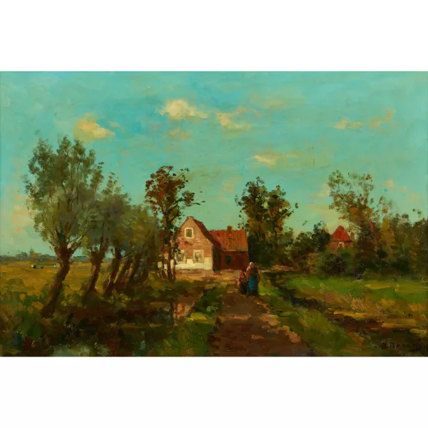 Berend Jan Brouwer — Sommerliche Dorflandschaft.