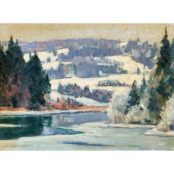 Robert Fernier — "Lac St. Point - hiver".