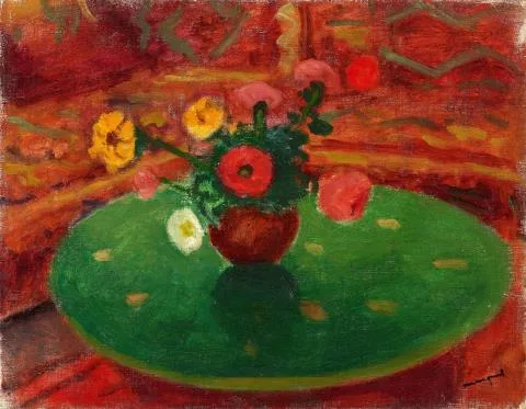 Albert Marquet — Fleurs sur un guéridon (Siniyyah)