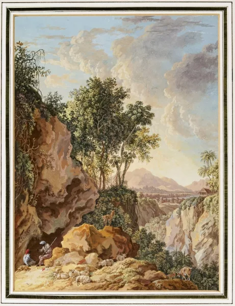 Olivier Le May — Vue de la Martinique et vue de Saint-Domingue