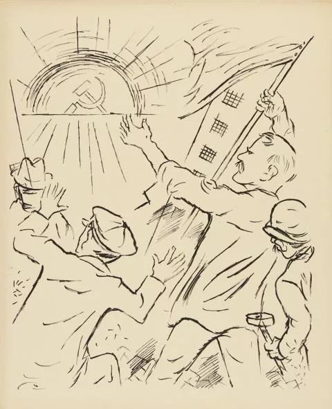 George Grosz — 1917 (Revolution in Russia)