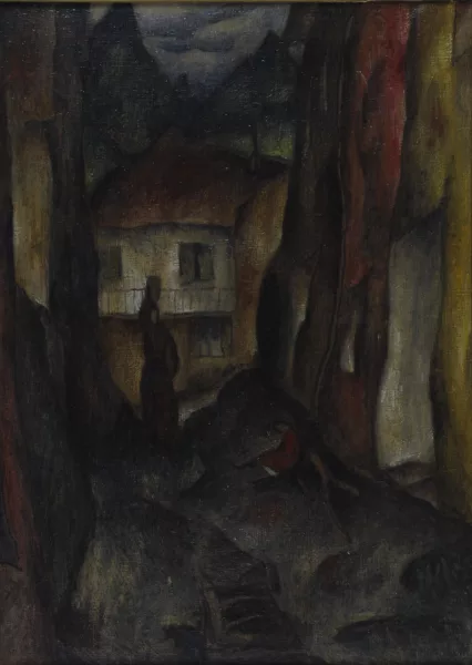 Gordon Mallet McCouch — Häuser im Wald, 1918