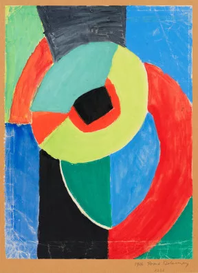 Sonia Delaunay-Terk — Farbrhythmus (1021), 1960
