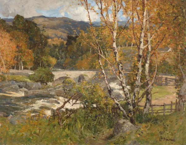 William MacBride — Herbstliche Flusslandschaft