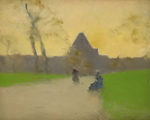 Luigi Loir — Parkansicht mit Figuren