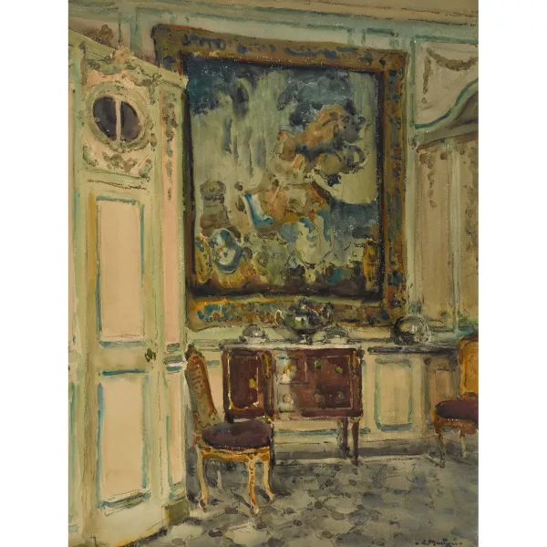 Louis Agricol Montagné — "La Tapisserie - Château de Barbentane".