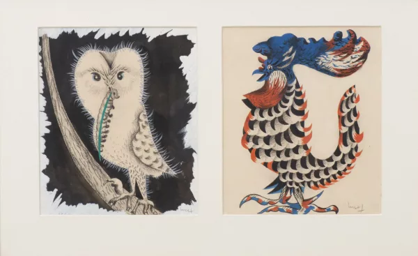 Jean Lurçat — Coq et chouette