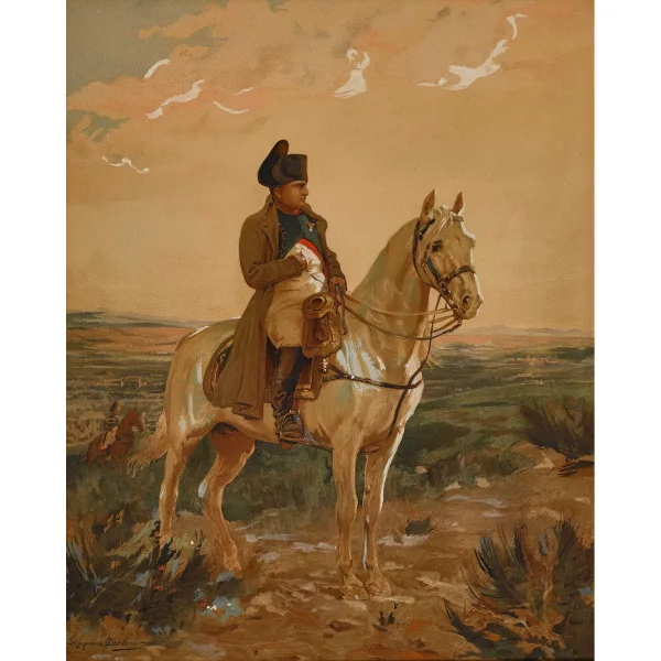 Raymond Desvarreux-Larpenteur — Napoleon Bonaparte zu Pferd.