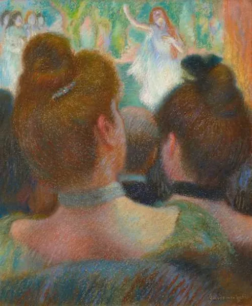 Federico Zandomeneghi — Au théâtre. Circa 1900.
