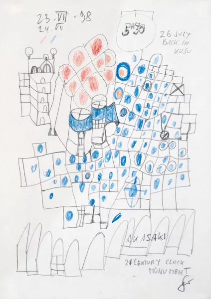 Friedensreich Hundertwasser — 991 Doodle, 1998