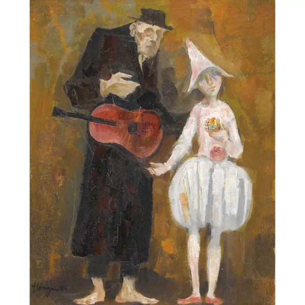 Trento Longaretti — "Vecchio e piccolo pagliaccio".