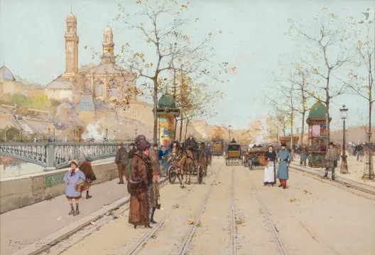 Eugène Galien — Notre-Dame in autunno