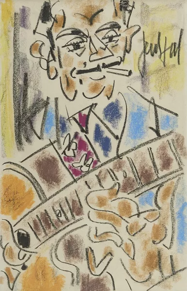 Eugène Paul — Portrait de Django Reinhardt