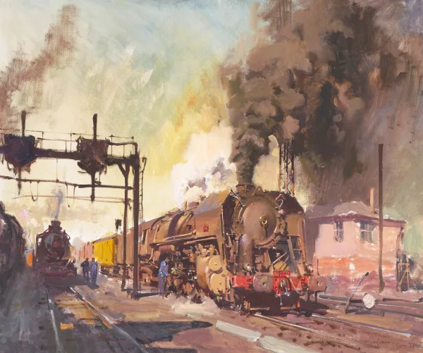 Terence Cuneo — Dampflokomotive Baldwin 141 R