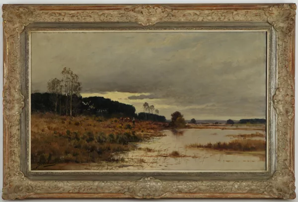 Émile Godchaux — Emile Godchaux (1860-1938), \Paysage de campagne\,
