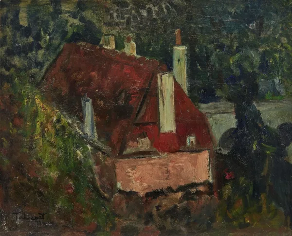 Pierre Tal Coat — Maison au toit rouge