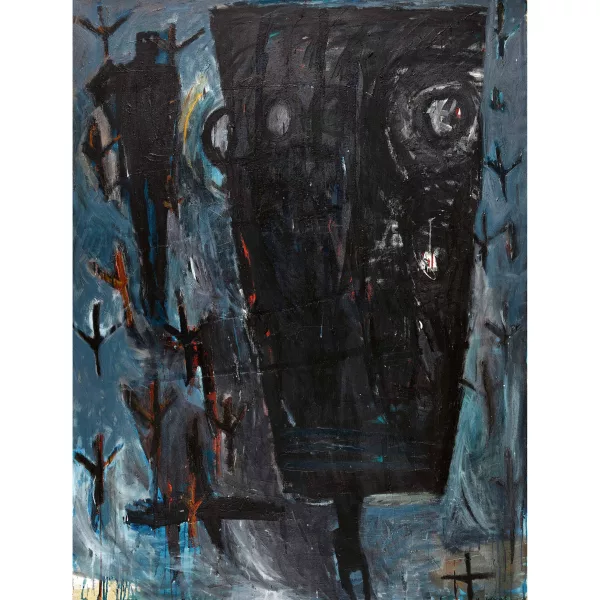 Hélène Delprat — "Grande tête noire I".