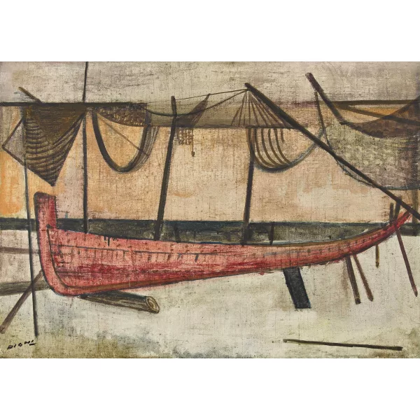 Frederico Righi — "Barca sulla spiaggia".