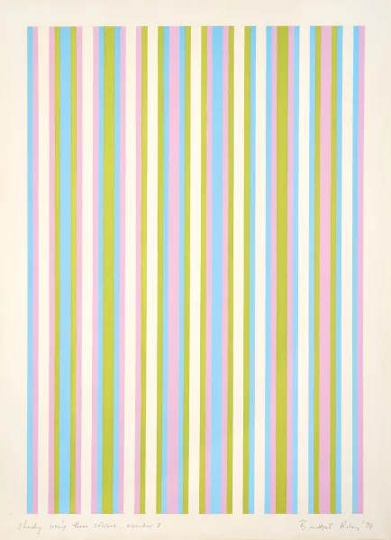 Bridget Riley — Study Using Three Colours, Number 2, 1974