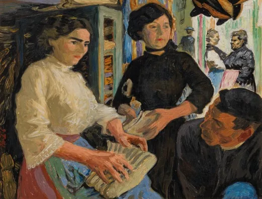 Jens Ferdinand Willumsen — Schuhmacherstand auf einem Platz in Valencia, 1913