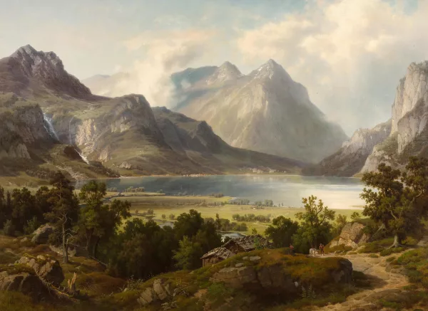 Leonhard Rausch — Ansicht des Brienzersees gegen Interlaken