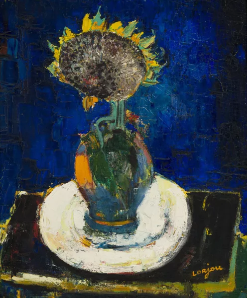 Bernard Lorjou — Tournesol au vase