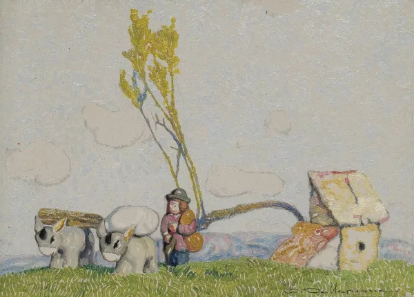 David Dellepiane — Paysan et ses ânes