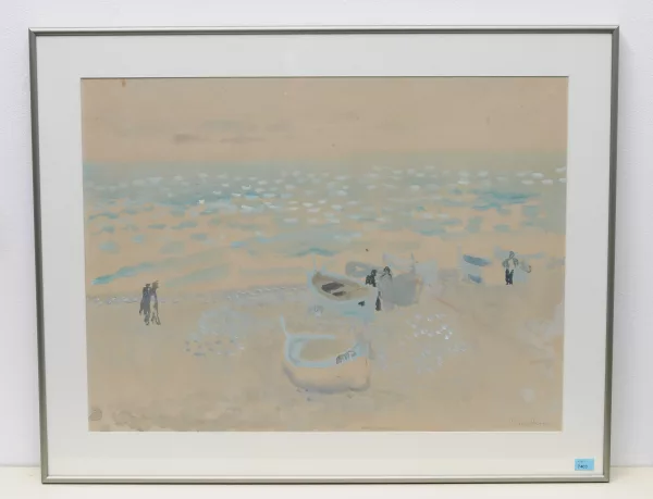 Maurice Brianchon — Boote am Strand