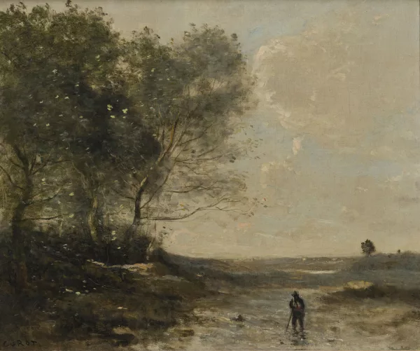 Jean-Baptiste Camille Corot — “Le passage du gué”,