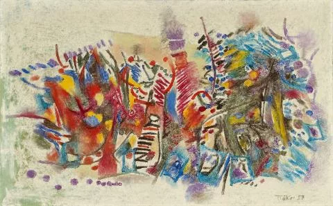 Heinz Trökes — Landschaft mit Früchten