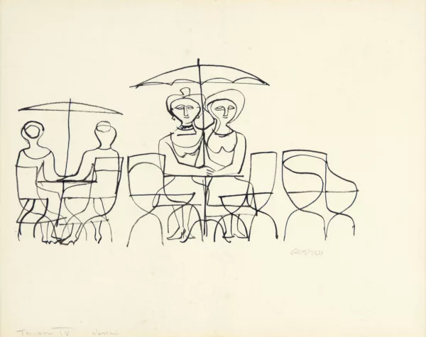 Massimo Campigli — Terrasses IV, 1958