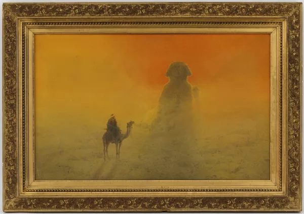 Raffaelle Mainella — Le Sphinx de Gizeh au lever du soleil