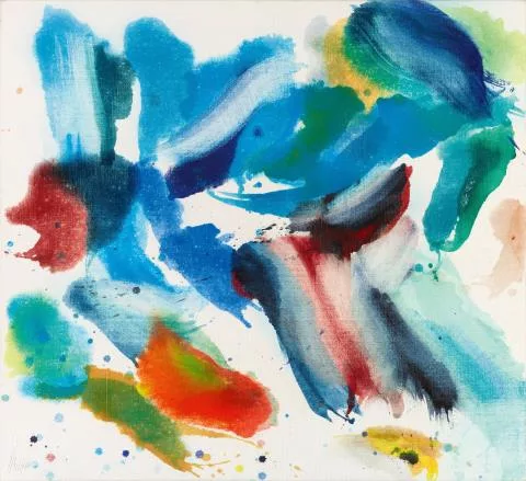 Wolfgang Hollegha — Blaue Mütze