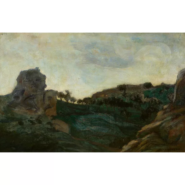 Alois Kalvoda — Paysage rocheux.