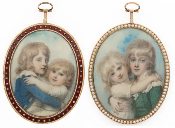 Richard Cosway — Important Double-Sided Portrait Miniature