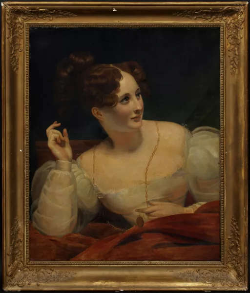 Claude Marie Dubufe — , L'attente, Portrait d'Harriet Smithson (1800-1854),