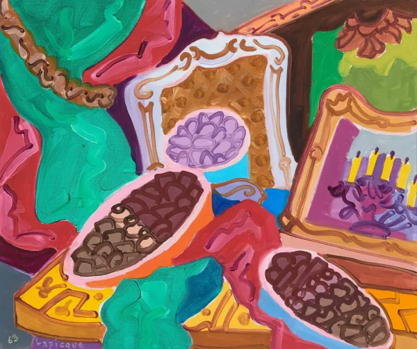 Charles Lapicque — Chocolats sur une coiffeuse