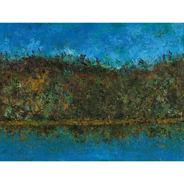 Ennio Morlotti — Attribué à ENNIO MORLOTTI — « Bosco nell'Adda »
