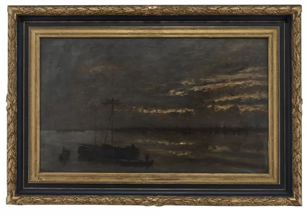 Paul Huet — Vue de la Meuse à Dordrecht