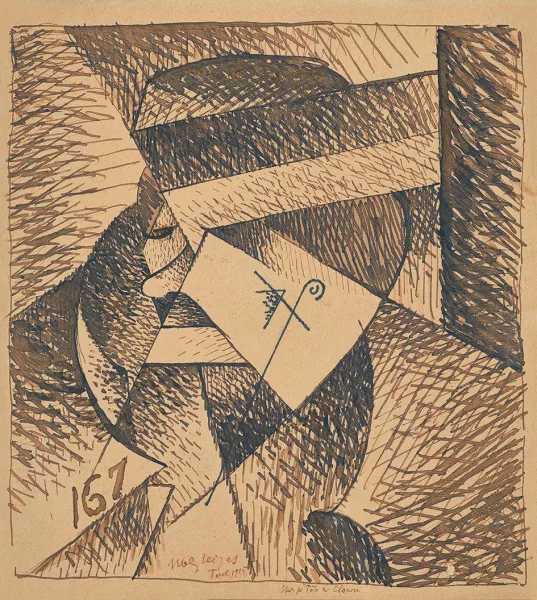 Albert Gleizes — Étude pour tête de clown, 1915