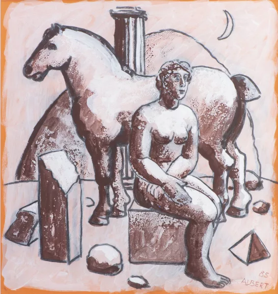 Hermann Albert — Figure and Horse
