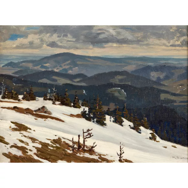 Hermann Dischler — La première neige.