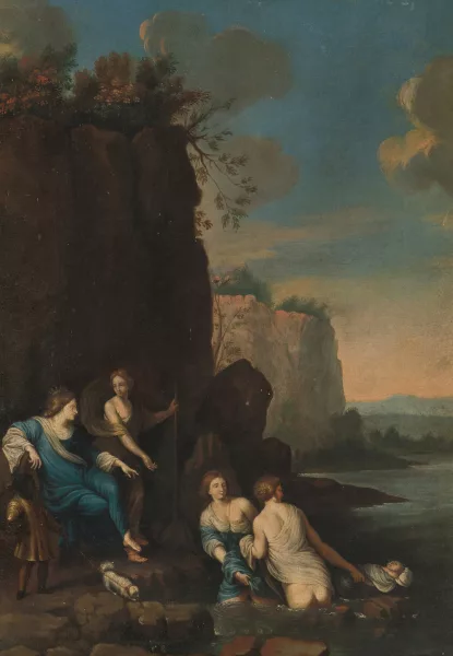 Francesco Albani — Nachfolger Die Auffindung des Mosesknaben