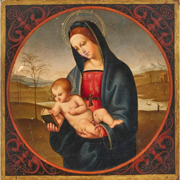 Carl Adolf Senff — La Madonna Conestabile (da Raffaello Sanzio)