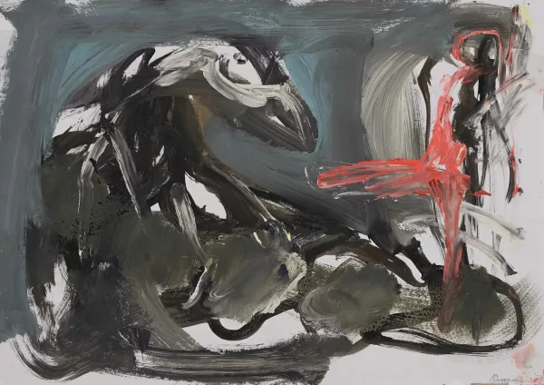 Siegfried Anzinger — 9 Gouachen: Ohne Titel, 1985