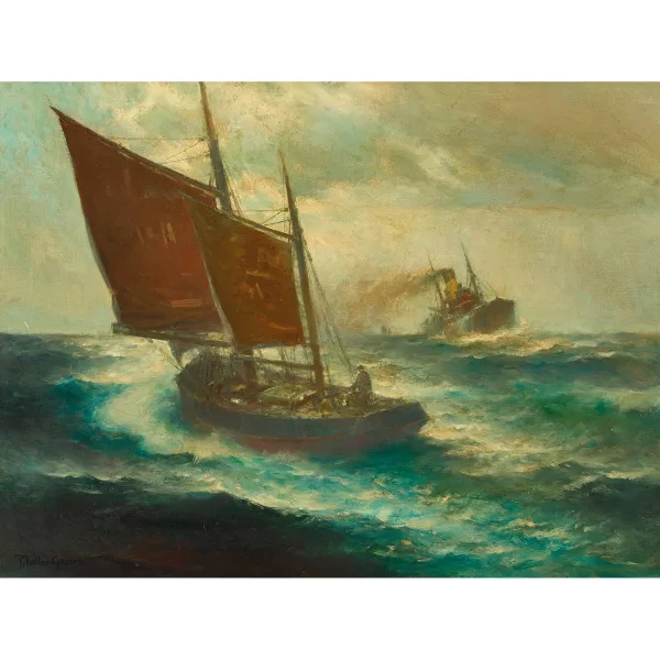Franz Müller-Gossen — Navires en haute mer