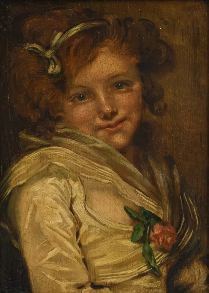 Jean-Baptiste Greuze — D’après Jean-Baptiste Greuze — Portrait de jeune fille