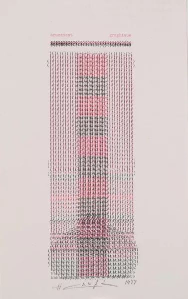 Henri Chopin — Amusement graphique, 1977
