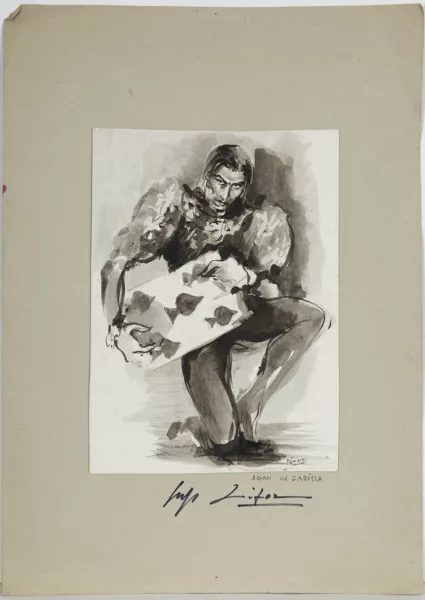 Monique Lancelot — Portrait de Serge Lifar dans "#"Joan de Zarissa"