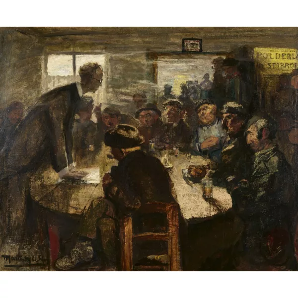 Marten Melsen — Camille Huysmans an einer Versammlung.